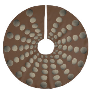 Beautiful Rustic Stone Mandala Brushed Polyester Tree Skirt