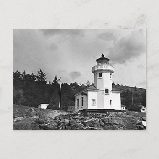 Beautiful Rustic Vintage Lighthouse Photos Postcard (Front)