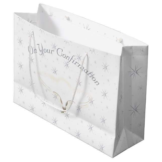 Beautiful Sacrament of Confirmation  Large Gift Bag (Front Angled)