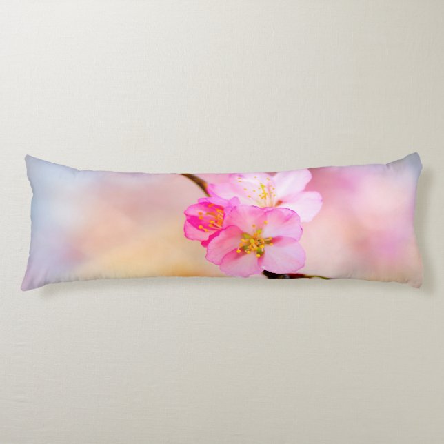 Beautiful Sakura Cherry Blossoms Body Cushion (Front)