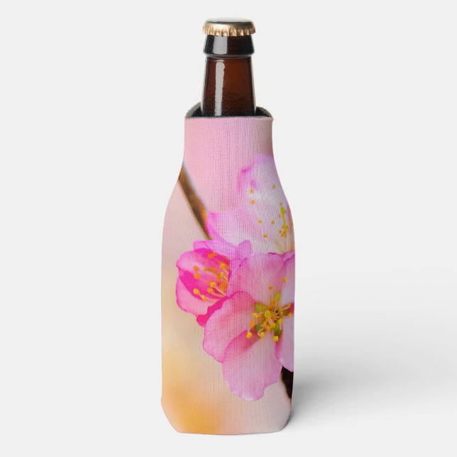 Beautiful Sakura Cherry Blossoms Bottle Cooler (Bottle Front)