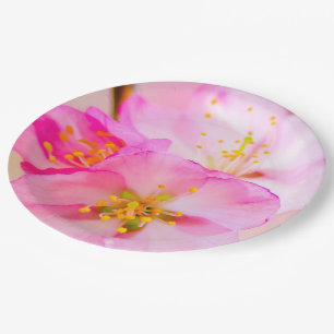 Beautiful Sakura Cherry Blossoms Paper Plate