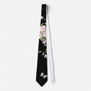 Beautiful Sakura Vintage Japanese Floral Tie