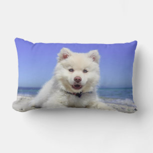 Beautiful Samoyed Dog Lumbar Cushion
