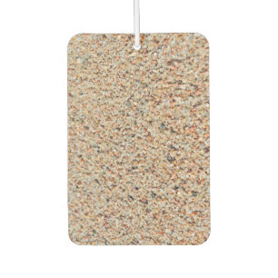 Beautiful sand if tropical beach car air freshener