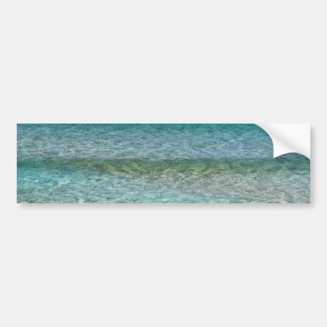 Beautiful Sandy Beach Bumper Sticker (Front)