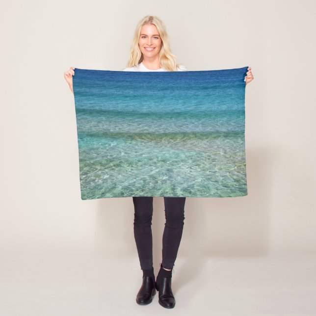 Beautiful Sandy Beach Fleece Blanket (In Situ)
