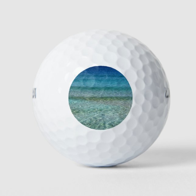 Beautiful Sandy Beach Golf Balls (Front)