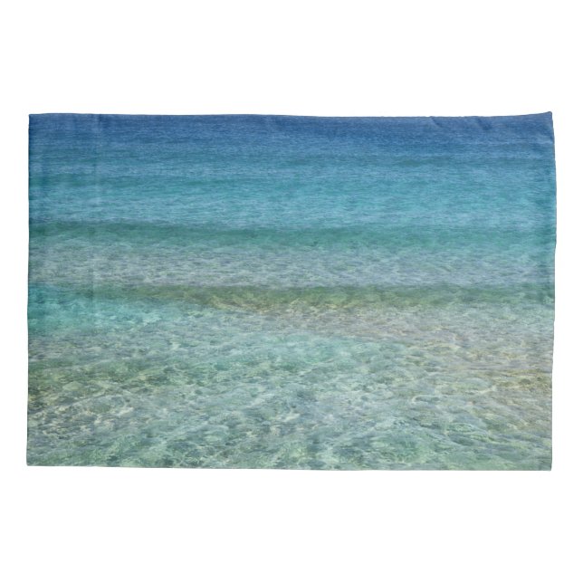 Beautiful Sandy Beach Pillowcase (Back)