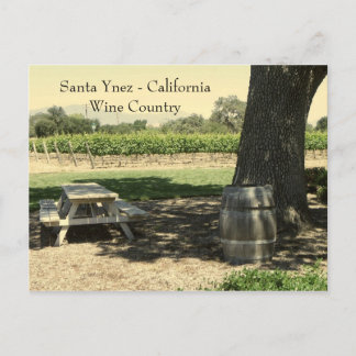 Beautiful Santa Ynez/Wine Country Postcard! Postcard