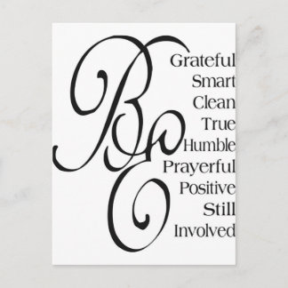 Beautiful Sayings and Quotes Postcard