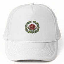 Beautiful Scandinavian Folk Art Floral Print Cap