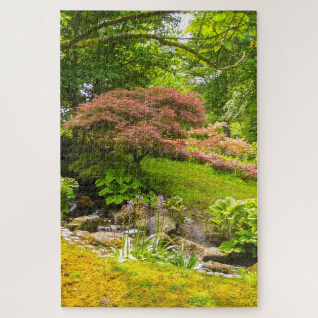 Beautiful scene from Keukenhof Park, Netherlands Jigsaw Puzzle (Vertical)