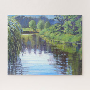 Beautiful Scene in St Louis Forest Park Jigsaw Puzzle