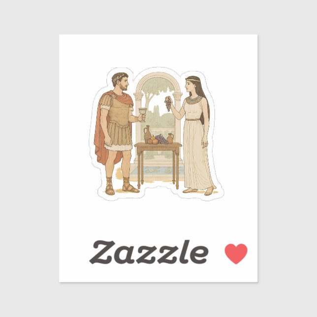 Beautiful scene with Antony and Cleopatra (Sheet)