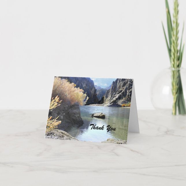 Beautiful Scenery, Sympathy Thank You Note Card (Front)