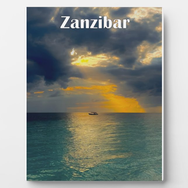 Beautiful scenery | Zanzibar Plaque (Front)