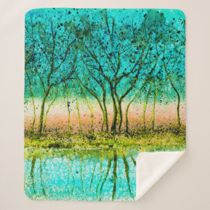 beautiful scenerybackground,colorful,autumn,beauti sherpa blanket