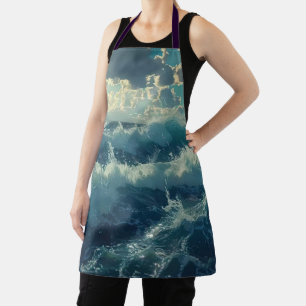 beautiful sea and waves apron