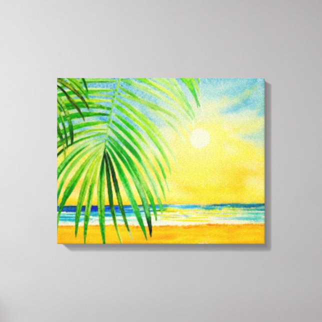 Beautiful sea landscape art canvas print (Front)