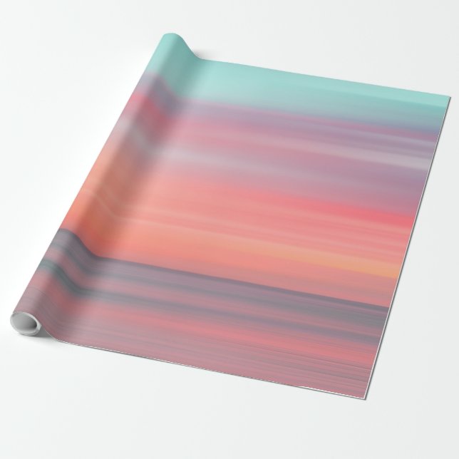 Beautiful Sea Landscape Wrapping Paper (Unrolled)