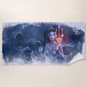 Beautiful Sea Mermaid Beach Towel