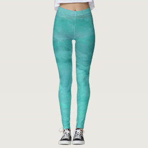 Beautiful sea ripples leggings