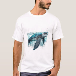 Beautiful Sea Turtle In The Water T-Shirt