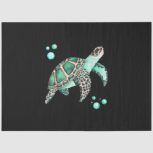 Beautiful Sea Turtle Watercolor Tissue Paper