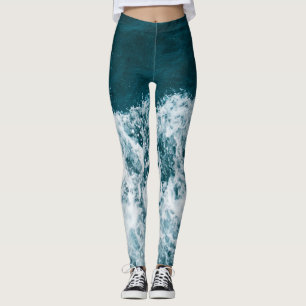 Beautiful Sea Waves Leggings