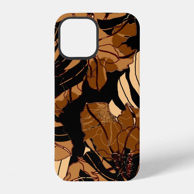 Beautiful seamless floral pattern background. iPhone case (Back)