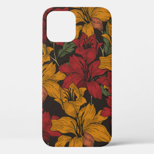 Beautiful seamless floral pattern background. Trop iPhone 12 Case