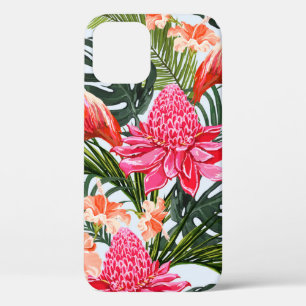 Beautiful seamless floral summer pattern backgroun iPhone 12 case