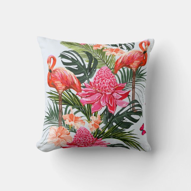Beautiful seamless floral summer pattern backgroun cushion (Front)
