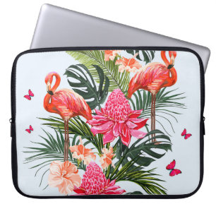 Beautiful seamless floral summer pattern backgroun laptop sleeve