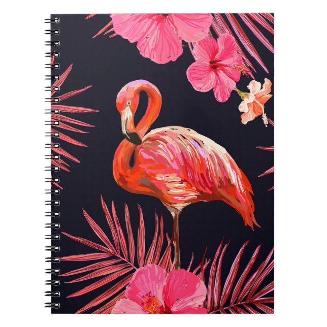 Beautiful seamless floral summer pattern backgroun notebook (Front)