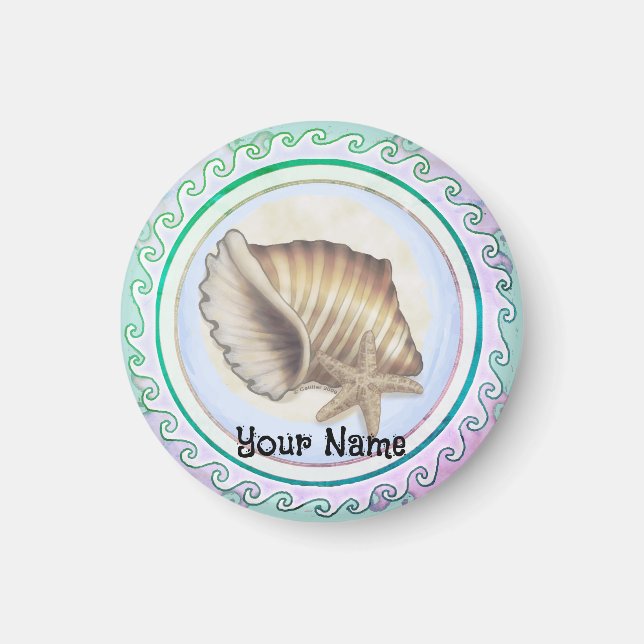 Beautiful seashell  magnet (Front)