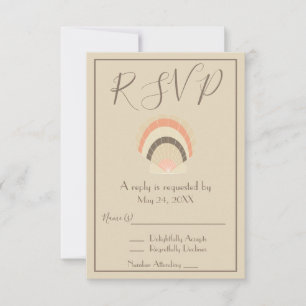 Beautiful Seashell RSVP Invitation