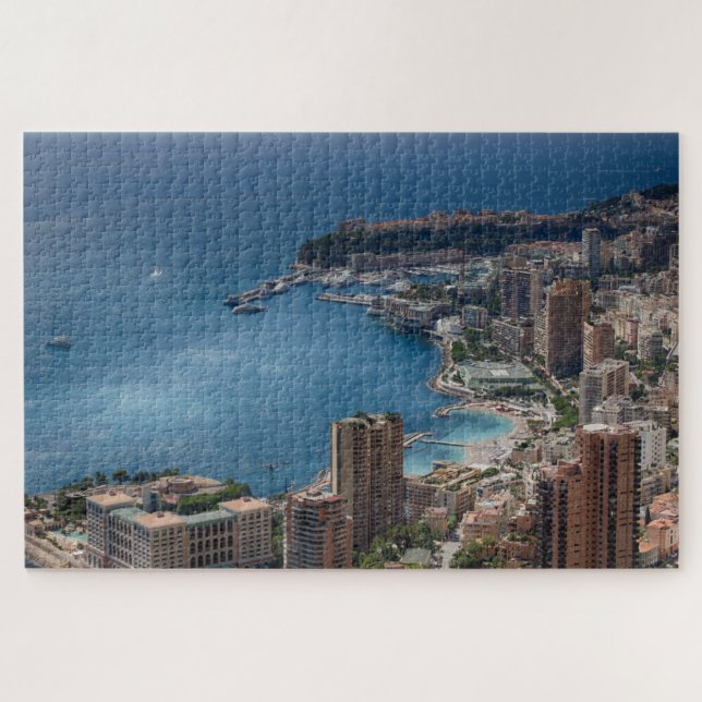 Beautiful Seaside View of Monte Carlo Monaco  Jigsaw Puzzle (Horizontal)