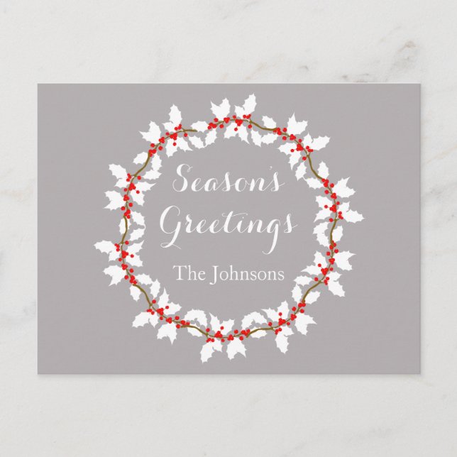 Beautiful Seasons Greetings Postcard (Front)