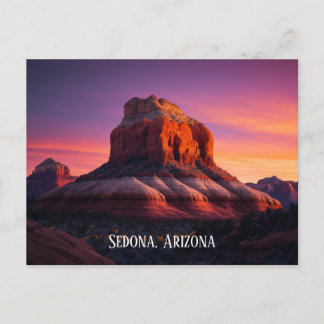 Beautiful Sedona Arizona Red Rocks Landscape Art Postcard