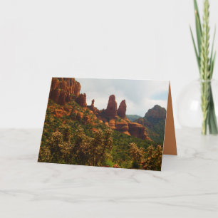 Beautiful Sedona Desert Landscape, Red Rocks Card