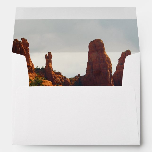 Beautiful Sedona desert, your return address Envelope (Back (Bottom))