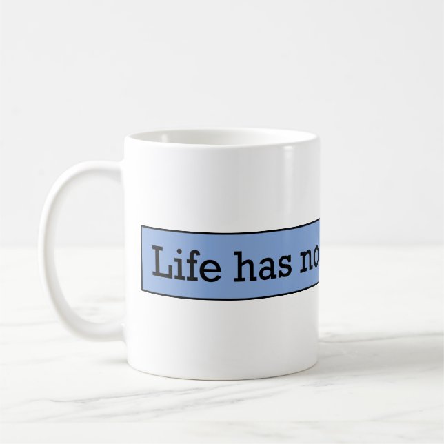 Beautiful sentence coffee mug (Left)