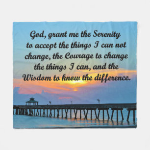 BEAUTIFUL SERENITY PRAYER FLEECE BLANKET