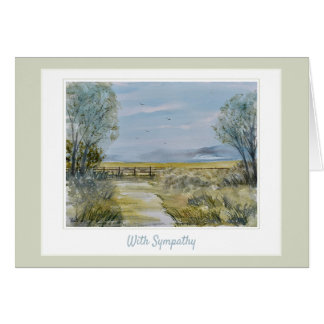 Beautiful Serenity Sympathy Memories Card