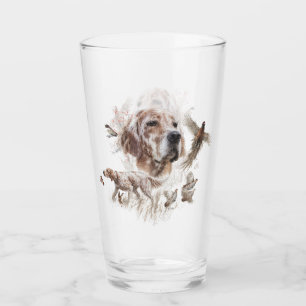 Beautiful Setter , Art Glass
