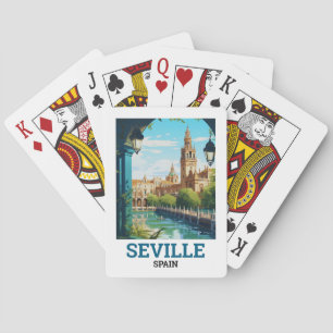 Beautiful Sevilla Beauty of Andalusia Spain Travel Playing Cards