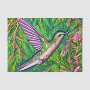 Beautiful Shabby Chic Little Hummingbird. Tissue Paper