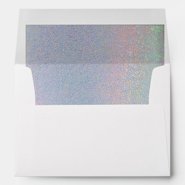 Beautiful Shades of blue Pink Iridescent Lined Envelopes (Back (Bottom))